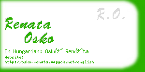 renata osko business card